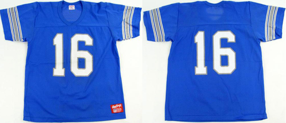 NFL ObY 80'S-90'S DeadStock Vintage Rawlings Jersey #16 Chuck Long ( `bNEO ) / Detroit Lions ( fgCg CIY ) ʔ 