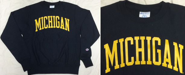 ~VK E@Y ObY `sI o[XEB[u g[i[ Michigan Wolverines Champion Reverse Weave Sweatshirt