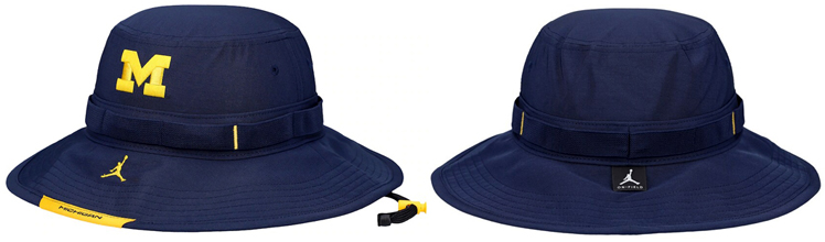 ~VK E@Y ObY W[_uh oPbgnbg Michigan Wolverines Jordan Brand Bucket Hat