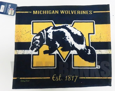 ~VK E@Y Michigan Wolverines NCAA ObY  Towel  ( ^I )